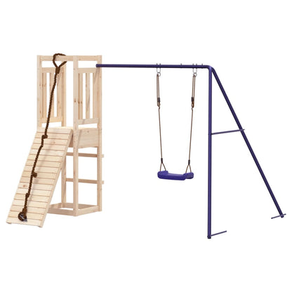 Spielturm aus imprägniertem Kiefernholz und massivem Douglasien- und Kiefernholz