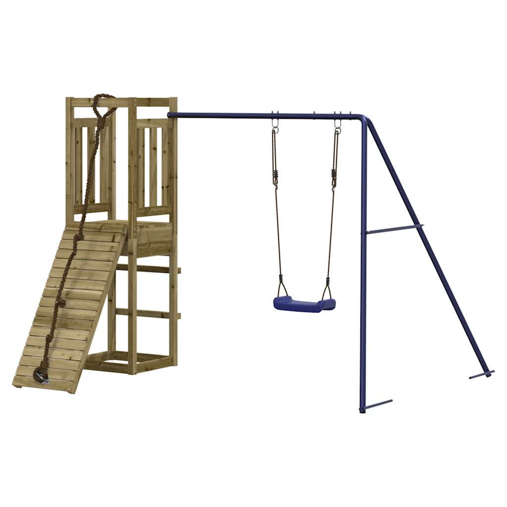 Spielturm aus imprägniertem Kiefernholz und massivem Douglasien- und Kiefernholz