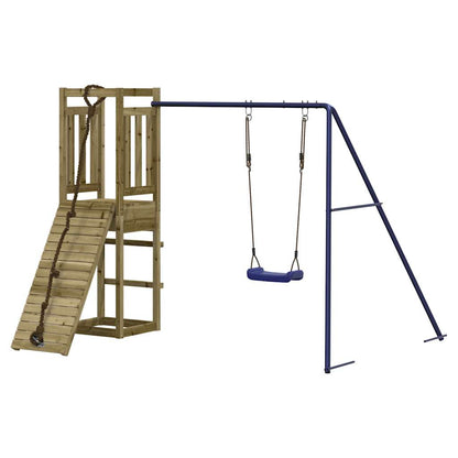 Spielturm aus imprägniertem Kiefernholz und massivem Douglasien- und Kiefernholz