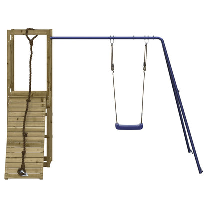 Spielturm aus imprägniertem Kiefernholz und massivem Douglasien- und Kiefernholz