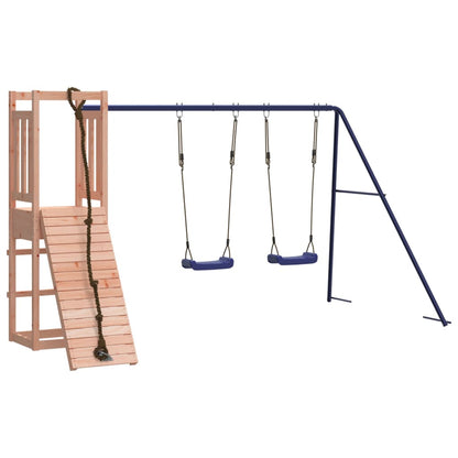 Spielturm aus imprägniertem Kiefernholz und massivem Douglasien- und Kiefernholz
