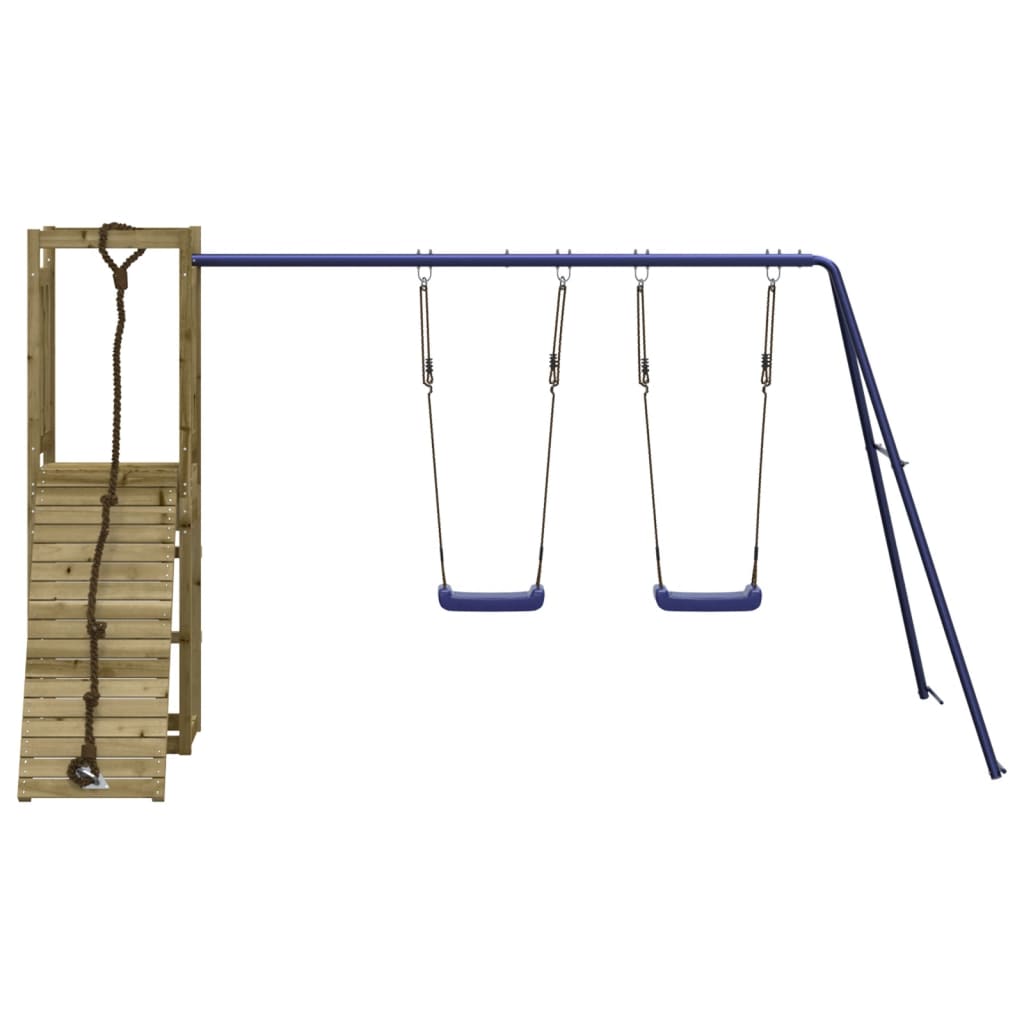 Spielturm aus imprägniertem Kiefernholz und massivem Douglasien- und Kiefernholz