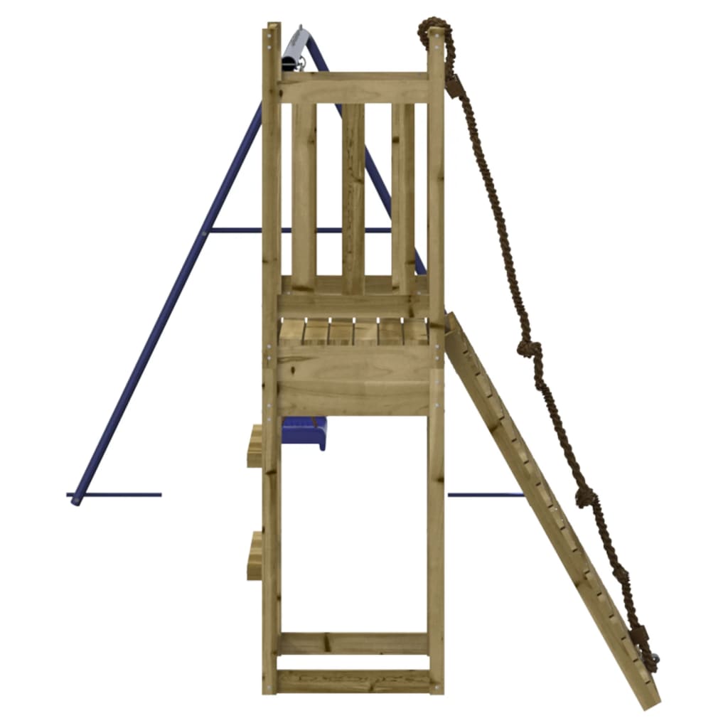 Spielturm aus imprägniertem Kiefernholz und massivem Douglasien- und Kiefernholz