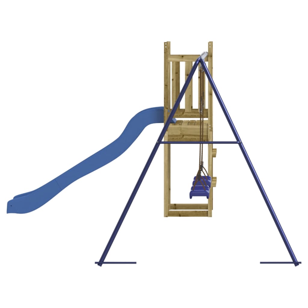 Spielturm aus imprägniertem Kiefernholz und massivem Douglasien- und Kiefernholz