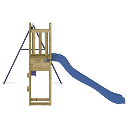 Spielturm aus imprägniertem Kiefernholz und massivem Douglasien- und Kiefernholz