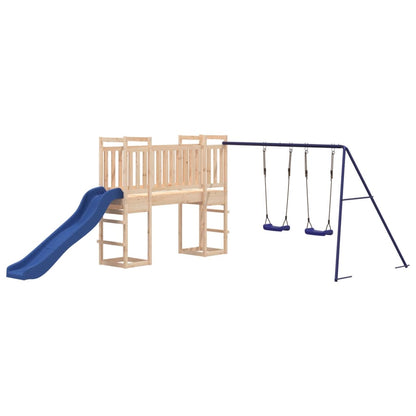 Spielturm aus imprägniertem Kiefernholz und massivem Douglasien- und Kiefernholz