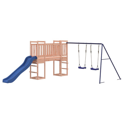 Spielturm aus imprägniertem Kiefernholz und massivem Douglasien- und Kiefernholz