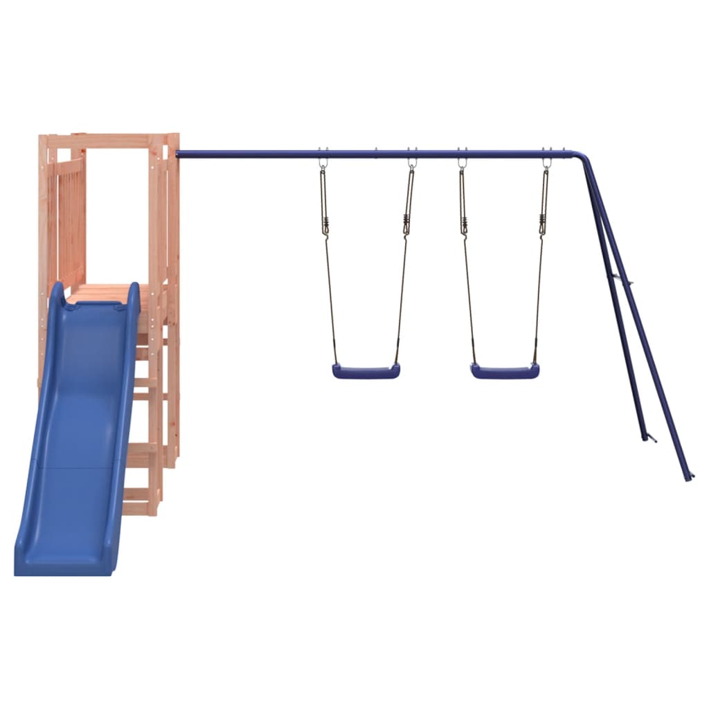 Spielturm aus imprägniertem Kiefernholz und massivem Douglasien- und Kiefernholz