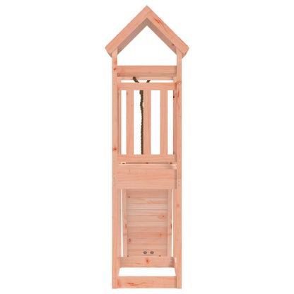 Spielturm mit Kletterwand aus imprägniertem Kiefernholz und Massivholz Douglasie