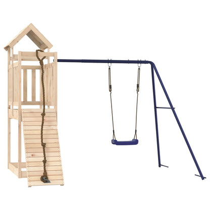 Spielturm aus imprägniertem Kiefernholz und massivem Douglasien- und Kiefernholz