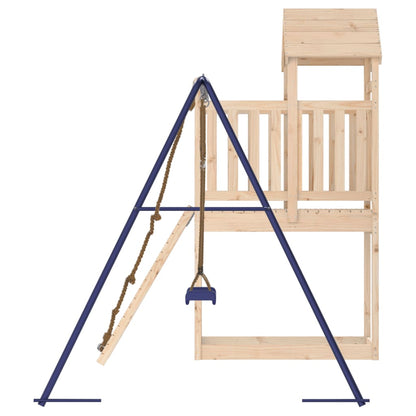 Spielturm aus imprägniertem Kiefernholz und massivem Douglasien- und Kiefernholz