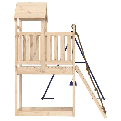 Spielturm aus imprägniertem Kiefernholz und massivem Douglasien- und Kiefernholz