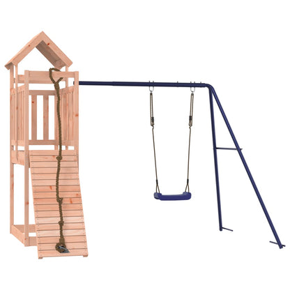 Spielturm aus imprägniertem Kiefernholz und massivem Douglasien- und Kiefernholz