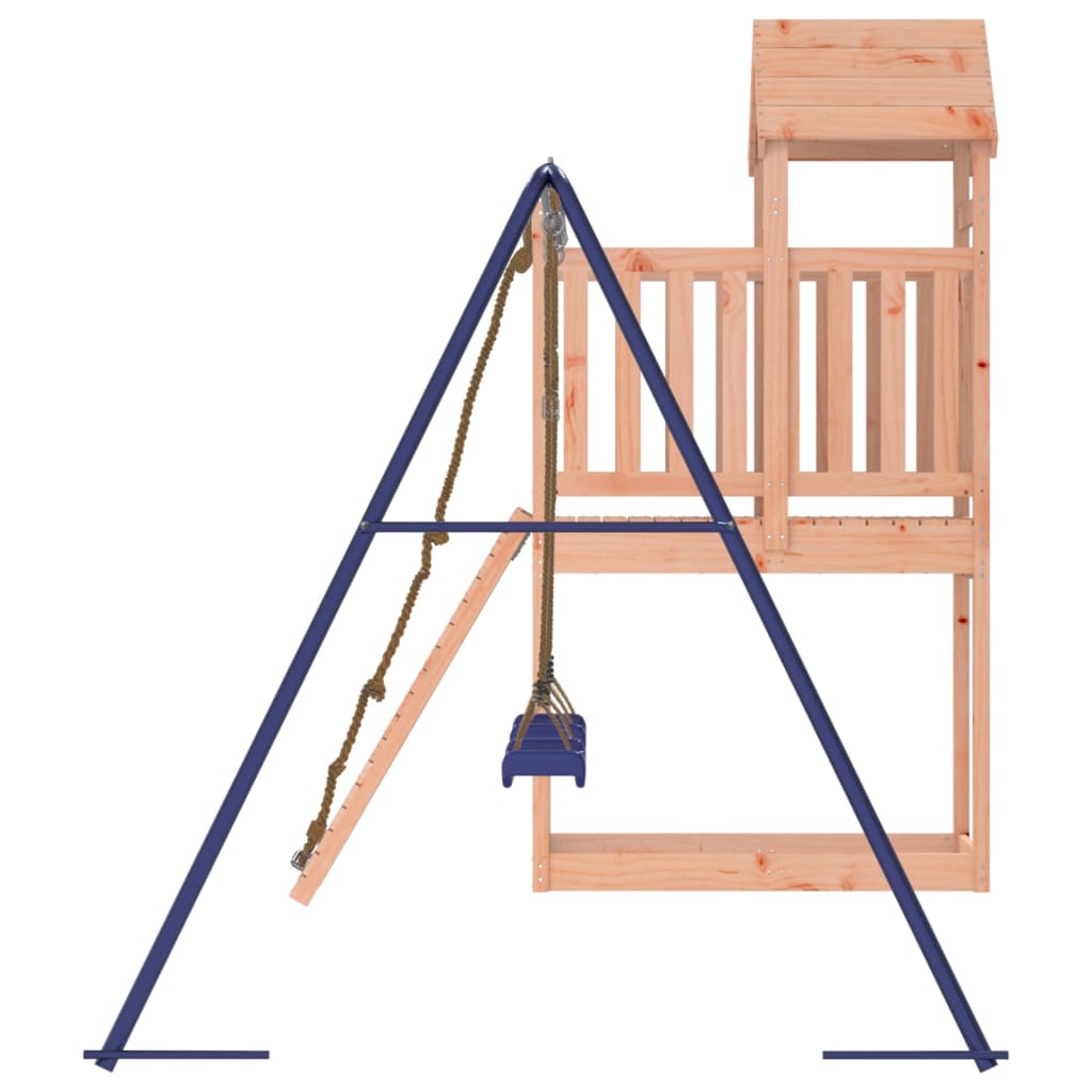Spielturm aus imprägniertem Kiefernholz und massivem Douglasien- und Kiefernholz