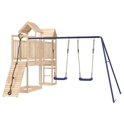 Spielturm aus imprägniertem Kiefernholz und massivem Douglasien- und Kiefernholz