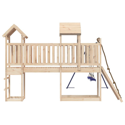Spielturm aus imprägniertem Kiefernholz und massivem Douglasien- und Kiefernholz