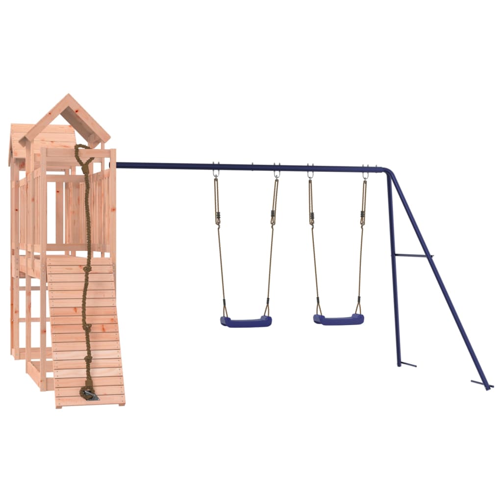 Spielturm aus imprägniertem Kiefernholz und massivem Douglasien- und Kiefernholz