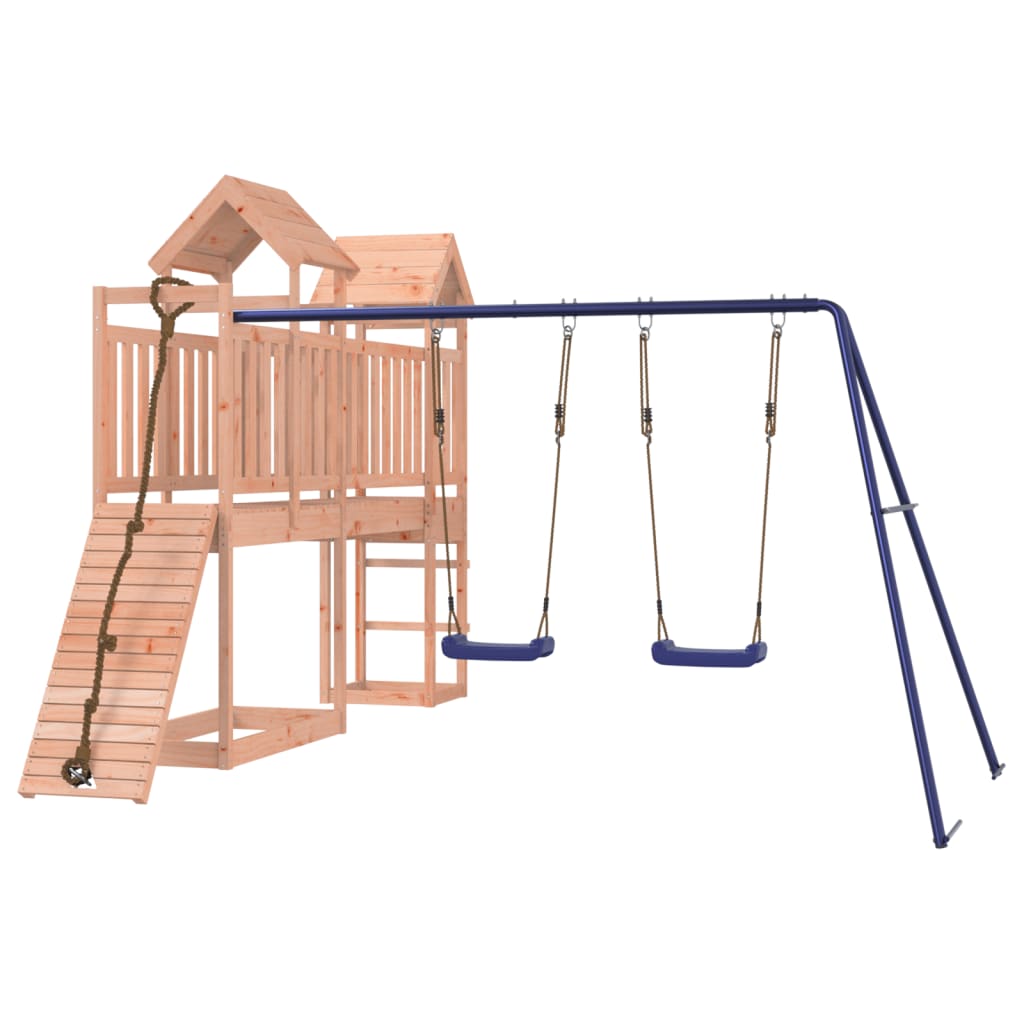 Spielturm aus imprägniertem Kiefernholz und massivem Douglasien- und Kiefernholz