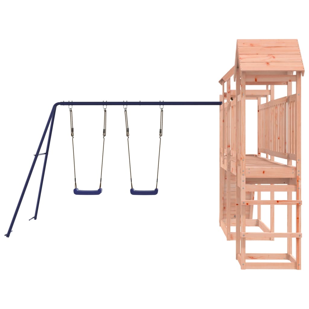 Spielturm aus imprägniertem Kiefernholz und massivem Douglasien- und Kiefernholz