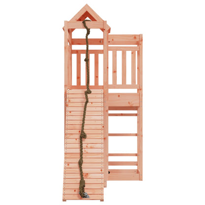 Spielturm mit Kletterwand aus imprägniertem Kiefernholz und Massivholz Douglasie