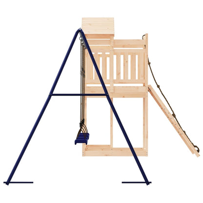 Spielturm aus imprägniertem Kiefernholz und massivem Douglasien- und Kiefernholz