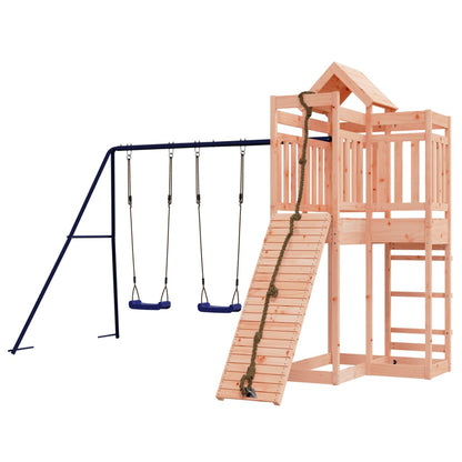 Spielturm aus imprägniertem Kiefernholz und massivem Douglasien- und Kiefernholz