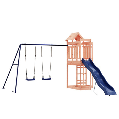 Spielturm aus imprägniertem Kiefernholz und massivem Douglasien- und Kiefernholz