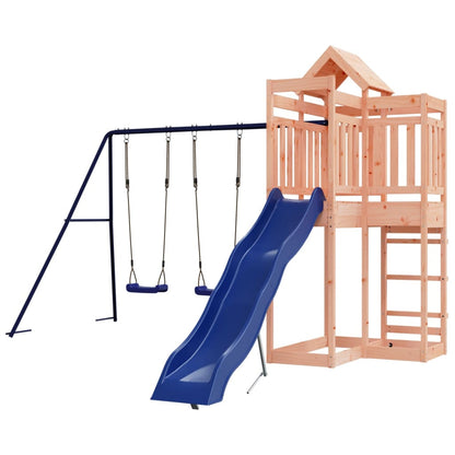 Spielturm aus imprägniertem Kiefernholz und massivem Douglasien- und Kiefernholz