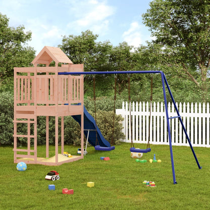 Spielturm aus imprägniertem Kiefernholz und massivem Douglasien- und Kiefernholz
