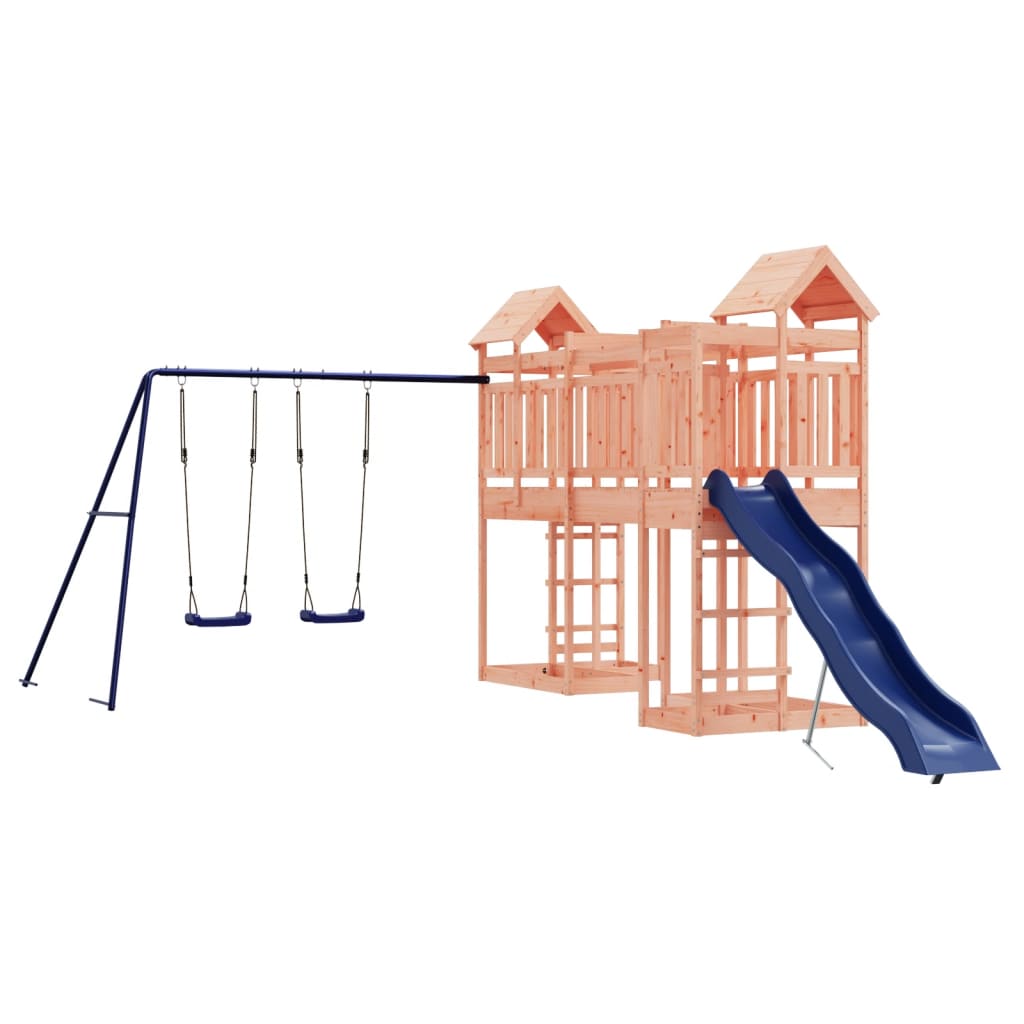 Spielturm aus imprägniertem Kiefernholz und massivem Douglasien- und Kiefernholz