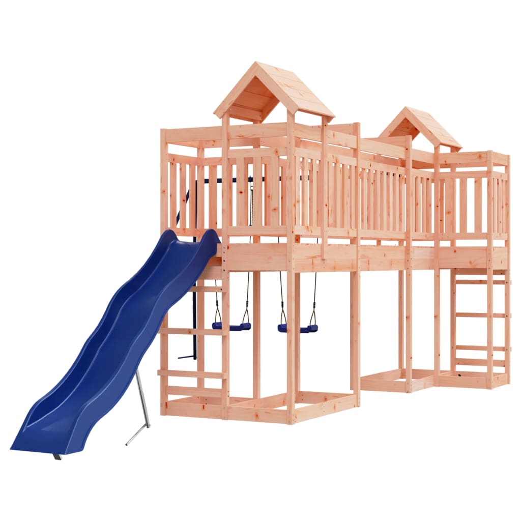 Spielturm aus imprägniertem Kiefernholz und massivem Douglasien- und Kiefernholz