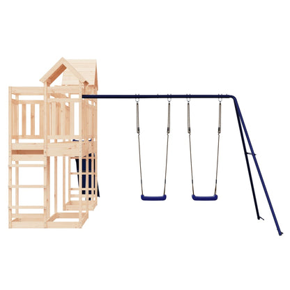 Spielturm aus imprägniertem Kiefernholz und massivem Douglasien- und Kiefernholz