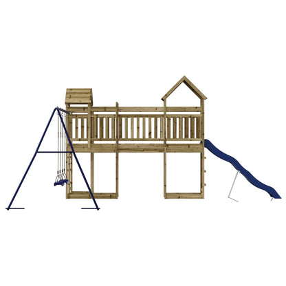 Spielturm aus imprägniertem Kiefernholz und massivem Douglasien- und Kiefernholz