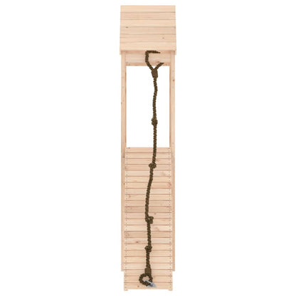 Spielturm mit Kletterwand aus imprägniertem Kiefernholz und Massivholz Douglasie