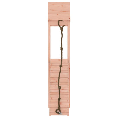 Spielturm mit Kletterwand aus imprägniertem Kiefernholz und Massivholz Douglasie