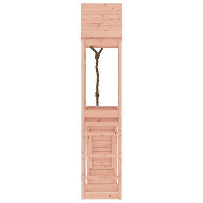 Spielturm mit Kletterwand aus imprägniertem Kiefernholz und Massivholz Douglasie