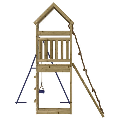 Spielturm aus imprägniertem Kiefernholz und massivem Douglasien- und Kiefernholz