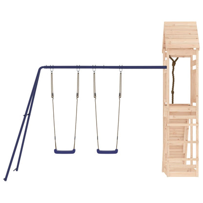 Spielturm aus imprägniertem Kiefernholz und massivem Douglasien- und Kiefernholz