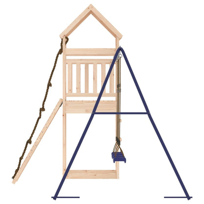 Spielturm aus imprägniertem Kiefernholz und massivem Douglasien- und Kiefernholz