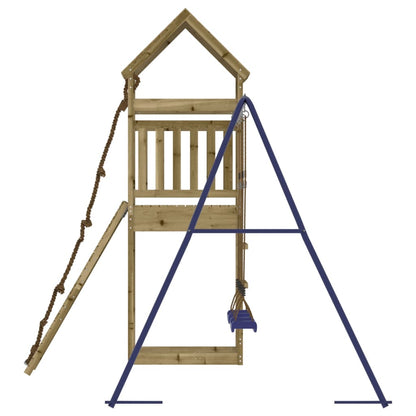 Spielturm aus imprägniertem Kiefernholz und massivem Douglasien- und Kiefernholz