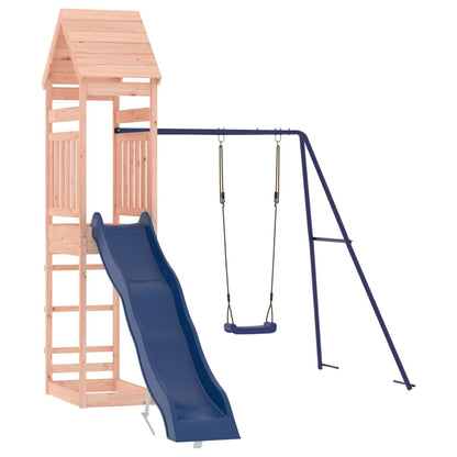 Spielturm aus imprägniertem Kiefernholz und massivem Douglasien- und Kiefernholz