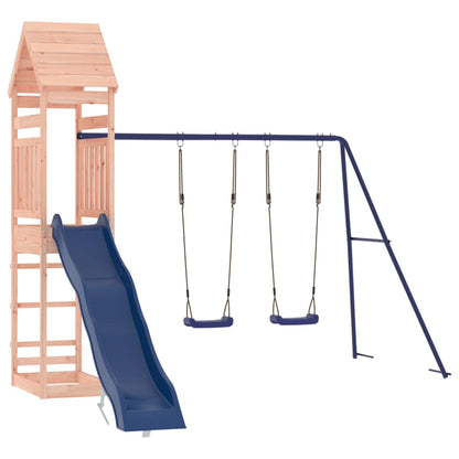Spielturm aus imprägniertem Kiefernholz und massivem Douglasien- und Kiefernholz