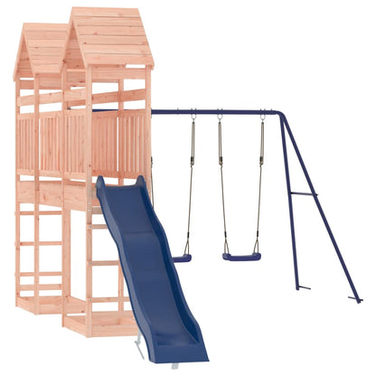 Spielturm aus imprägniertem Kiefernholz und massivem Douglasien- und Kiefernholz