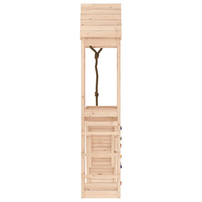 Spielturm mit Kletterwand aus imprägniertem Kiefernholz und Massivholz Douglasie/Kiefer