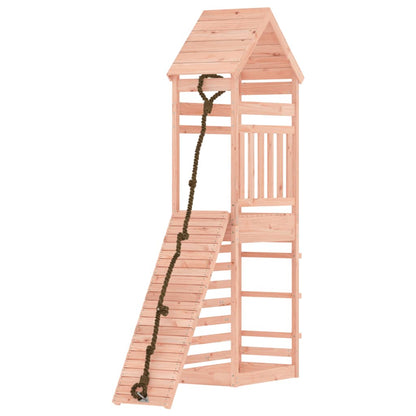 Spielturm mit Kletterwand aus imprägniertem Kiefernholz und Massivholz Douglasie/Kiefer
