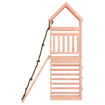 Spielturm mit Kletterwand aus imprägniertem Kiefernholz und Massivholz Douglasie/Kiefer