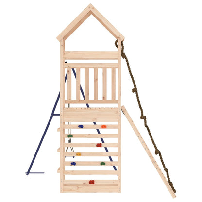 Spielturm aus imprägniertem Kiefernholz und massivem Douglasien- und Kiefernholz