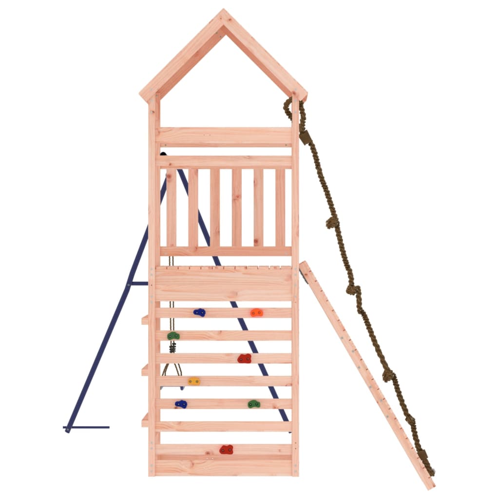 Spielturm aus imprägniertem Kiefernholz und massivem Douglasien- und Kiefernholz