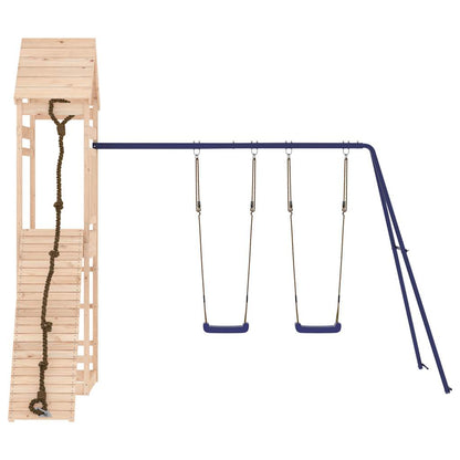 Spielturm aus imprägniertem Kiefernholz und massivem Douglasien- und Kiefernholz