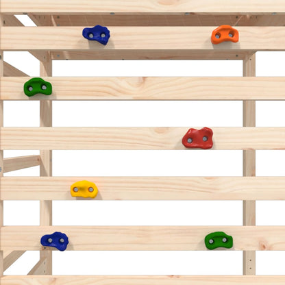 Spielturm aus imprägniertem Kiefernholz und massivem Douglasien- und Kiefernholz